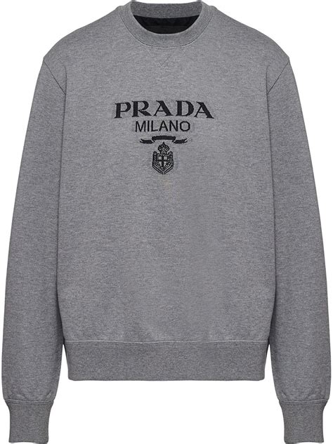 grey prada sweatshirt|prada nylon sweatshirt.